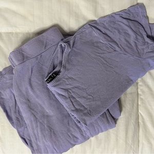 nasty gal: ultra soft, lavender lounge set